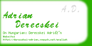 adrian derecskei business card